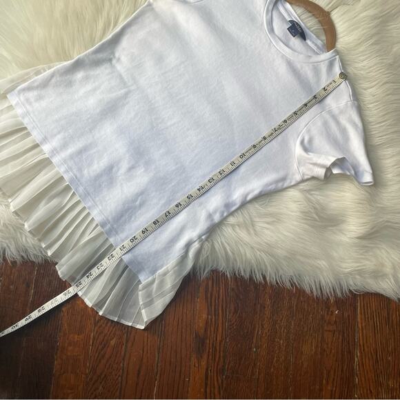 SABIE Coquette white tee top Hi-Lo - Picture 6 of 6